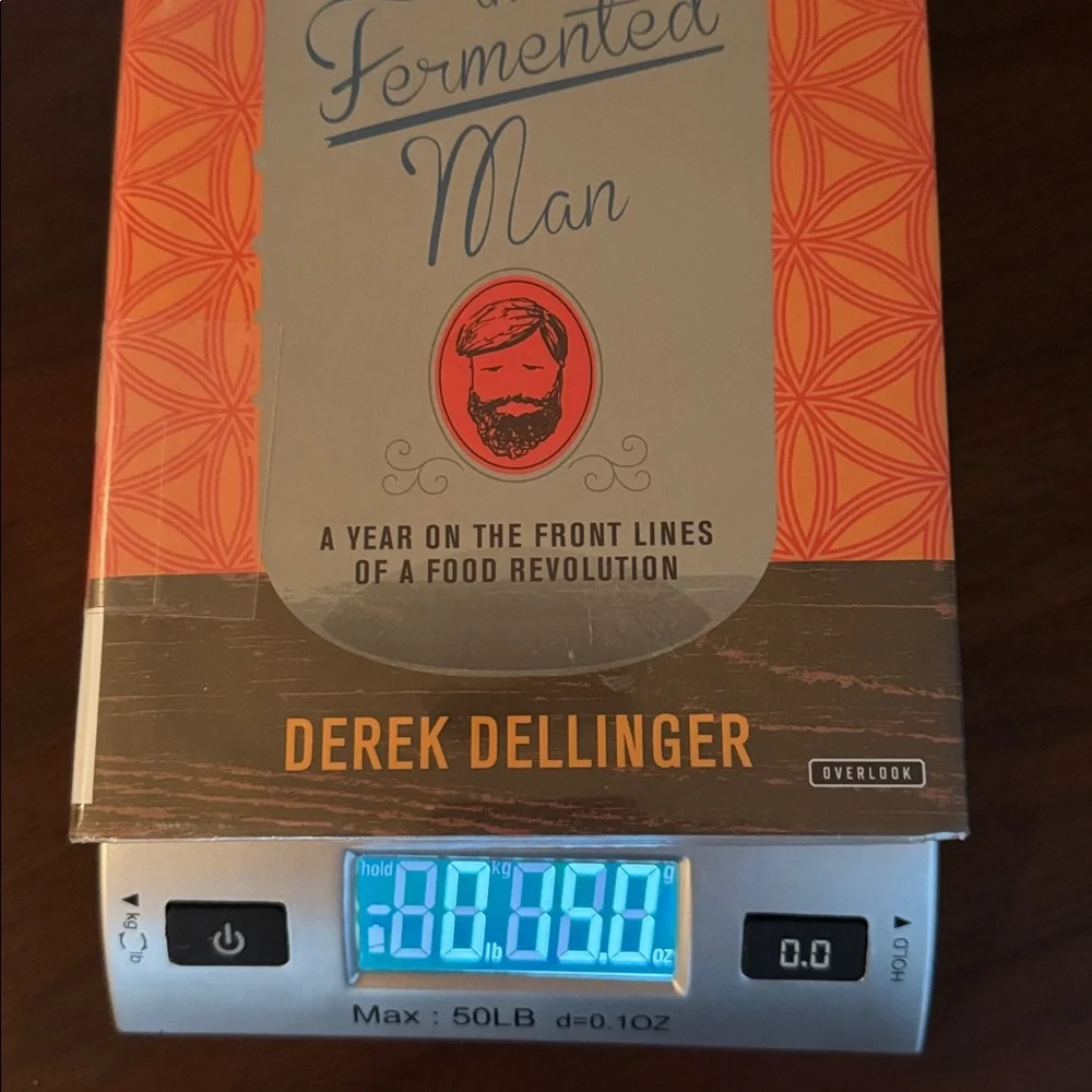 BOOK the Fermented Man YEAR ON THE FRONT LINES OF FOOD REVOLUTION DELLINGER Hard